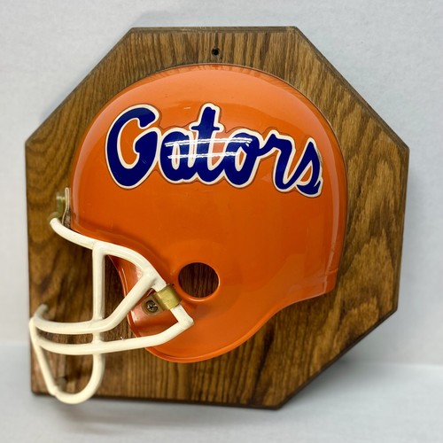 UF Gators Mounted Vintage Football Helmet University Of Florida Gators Wall Art