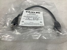 Black Box Cat5e Value Line Patch Cable, Stranded, Black, 1-ft. 0.3-m -