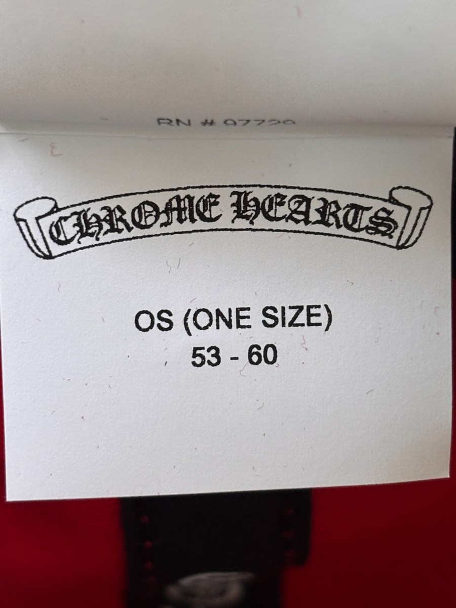 100% Authentic Chrome Hearts CH Logo Trucker Baseball Cap