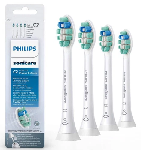 4x Pack C2 Optimal Plaque Control Toothbrush Head for Philips Sonicare HX9024/10