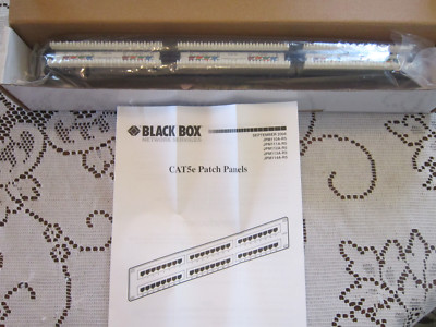 Black Box Network JPM111A-R5 CAT5E Econo Patch Panel 24 port 1U