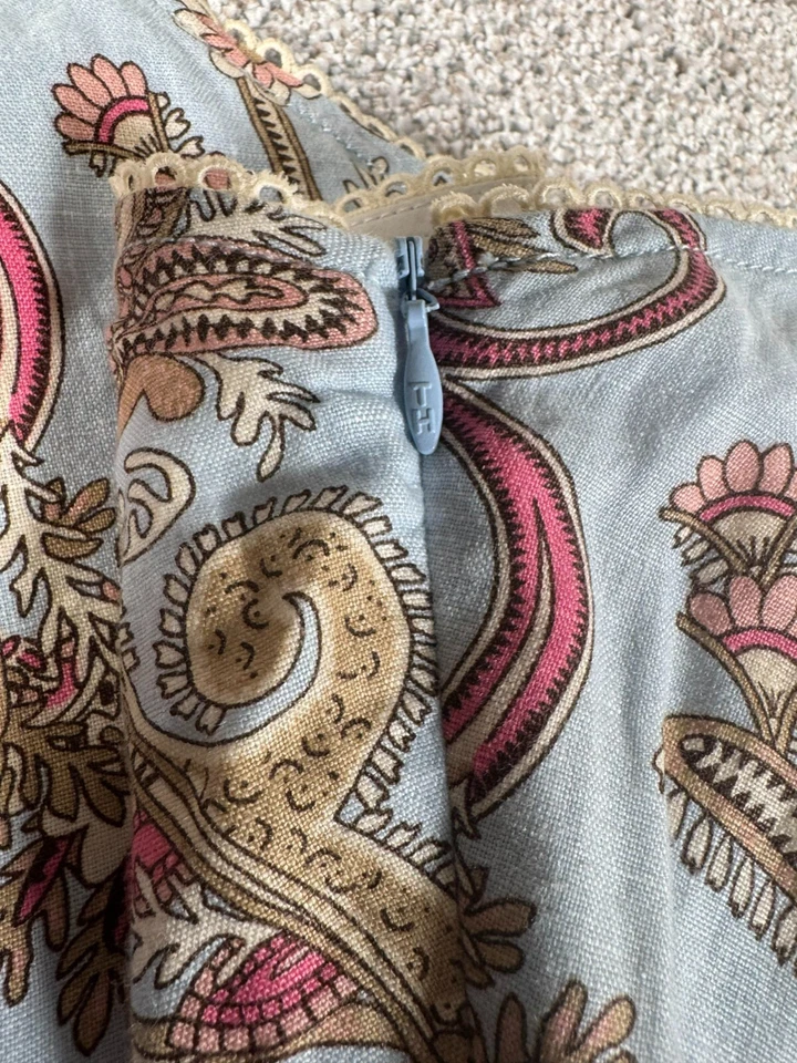 Falda Tommy Hilfiger Talla 8 Cachemira Delicada Encaje Y2K De Colección Clásica Chic Dinero Antiguo Foto 3 de 4