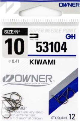 Owner Haken KIWAMI 53104 verschiedene Großen Angelhaken Hacken 