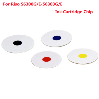4PC Ink Cartridge Chips for Riso Comcolor 3050 7050 9050 S-6300G/E- S-6303G/E