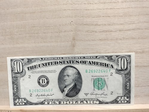 1950 A $10 US Federal Reserve Notes X5 Consecutively Numbered - Picture 6 of 12