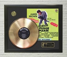 James Brown Please, Please Framed Legends Of Music Gold LP Record Display