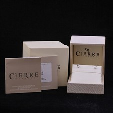 CIERRE ORECCHINI PUNTO LUCE ORO BIANCO 18 KT BRILLANTI 0.08 CT BOX & PAPERS 