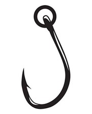 Gamakatsu Live Bait Hook with Ring, NS Black,...