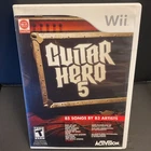 Guitar Hero 5 (Nintendo Wii, 2009) CIB TESTED