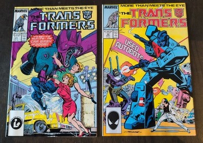 Vintage Transformers #31 32 Autobots Marvel Comics Lot 1987