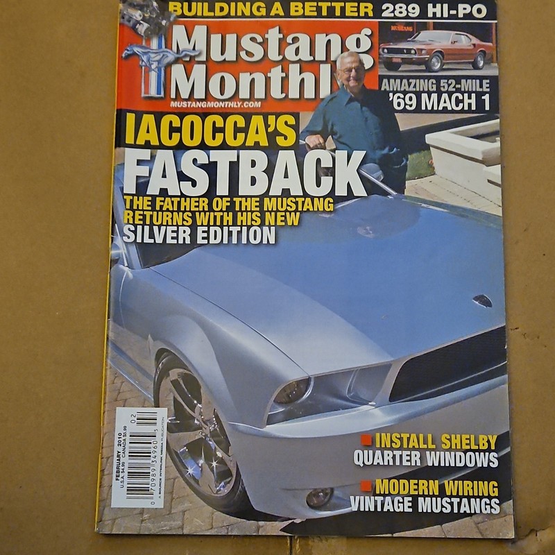 Mustang Monthly February 2010 Vol 31 Issue 2 Iacocca Fastback Illus English