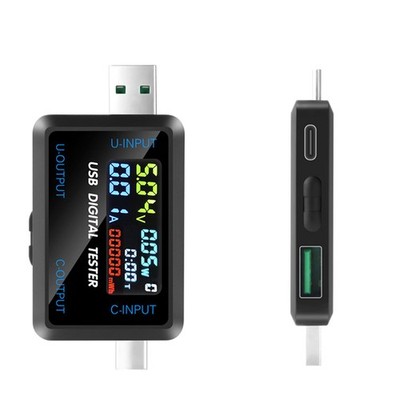Digital Voltage Current Capacity Tester USB / Type-C Interface Charger Detector