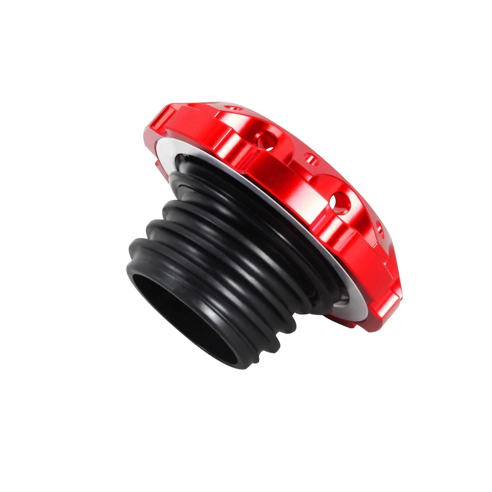 Red Gas Fuel Tank Cap for Harley 92-17 Dyna Street Fat Bob Wide Glide FXDL FXDLS Foto 4 de 4