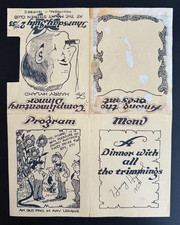 Harry Hyland Hockey Hall Of Famer Signed 1953 Dinner Program Rare NHL Autograph