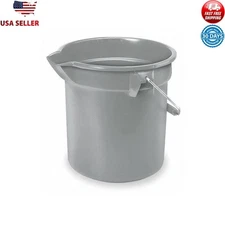 Utility Bucket Heavy Duty Round 3.5 Gallon Comfortable Grip Wide Pour Spout New