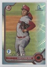 2022 Bowman 1st Edition Sky Blue Foil Christian Roa #BPPF-130 ff8
