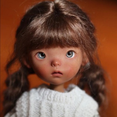 Cute 1/6 Girl BJD Doll SD Resin Joint Bare Doll Eyes Face Makeup Handmade Gift