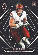 2024 Panini Phoenix Ben Sinnott RC #157 Washington Commanders