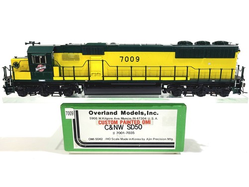 Overland OMI C&NW EMD SD50 Chicago & Northwestern #7009 HO Latón Modelo #5042.1 | Zustand: Used