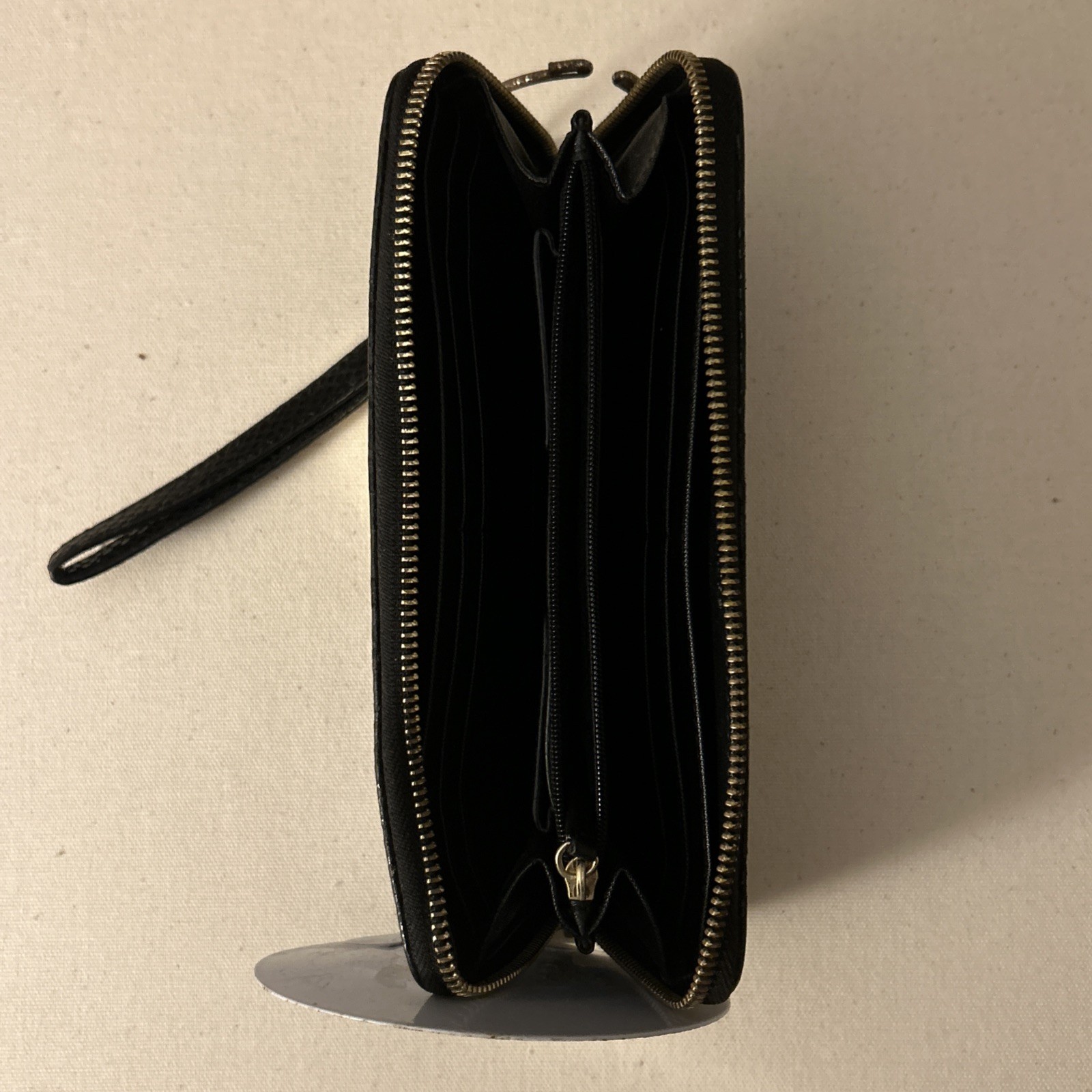 Michael Kors Python Snake Embossed Leather Black … - image 8