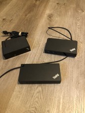 LOT of 3 Lenovo Docking Stations No power Adapters , Various Models. S65