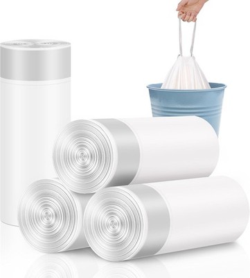 15 Litre Bin Liners with Drawstring Closure - Ultra Strong Tear-Resistant Was...