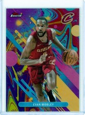 2025-26 Topps Finest Evan Mobley Common Oil Spill Refractor #55 Cavaliers