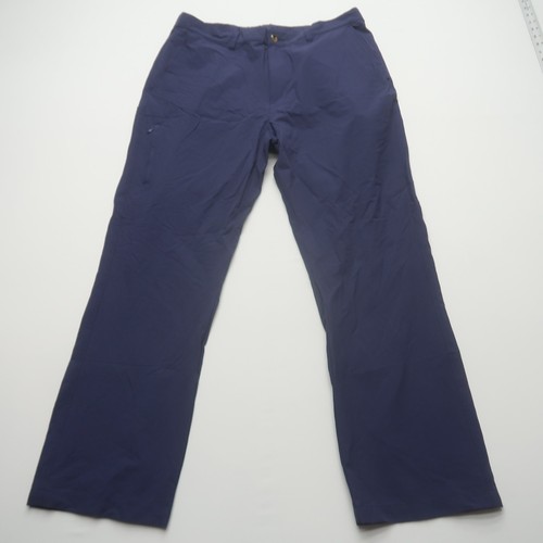Travelsmith Mens Hiking Pants Size 40 x 32 Blue Nylon Stretch Travel Outdoors
