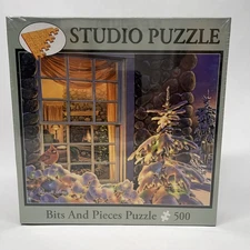 Bits And Pieces Studio Puzzle Sunset On Christmas Eve 500 Piece Brand New Sealed