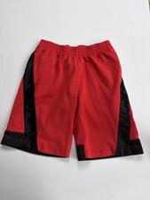 Chicago Bulls NBA Basketball Shorts Red Black- Boys M 8