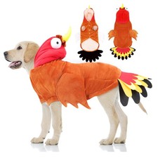 BWOGUE Large Dog Turkey Costume,Dog 3XL Neck:20.07" Chest:23.62"Back:19.68''