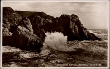 RPPC Mariners Grave Arbroath Cliffs vintage postcard p320