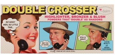 The Balm Double Crosser Face Palette NEW | Blush Bronzer Highlighter 0.29oz