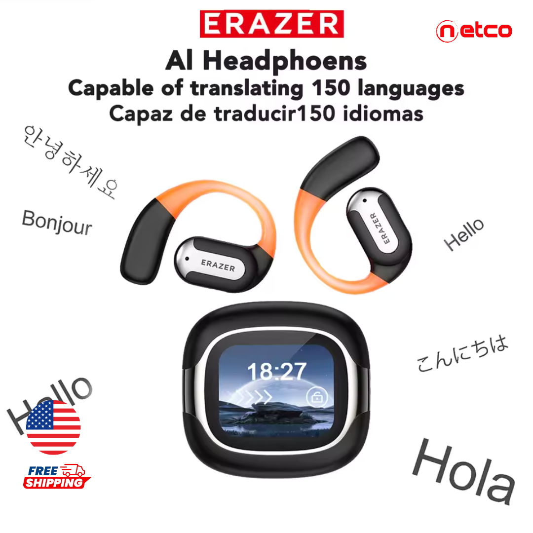 AI 150-Language Bluetooth 5.4 Headphones XF32 with Fast Charging