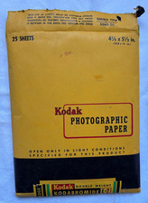Kodak Photographic Paper Dbl Weight Kodabromide E-2 Opened 4.25 x 5.5