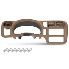 Dash Trim Bezel Cover Single Din Beige Compatible with Chevy Blazer S10 GMC