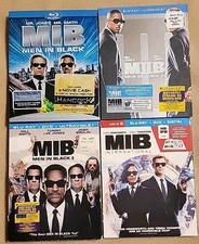 Men in Black: 4-Movie Complete Collection (Blu-ray) LOT 1 2 3 International I II