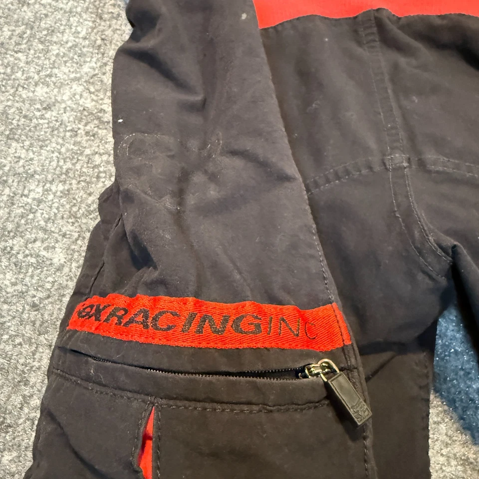 Pantalones Cortos de Ciclismo Fox Racing Para Hombre Medianos Negros Rojos Borde Reflectante Cordón Carga Foto 4 de 4