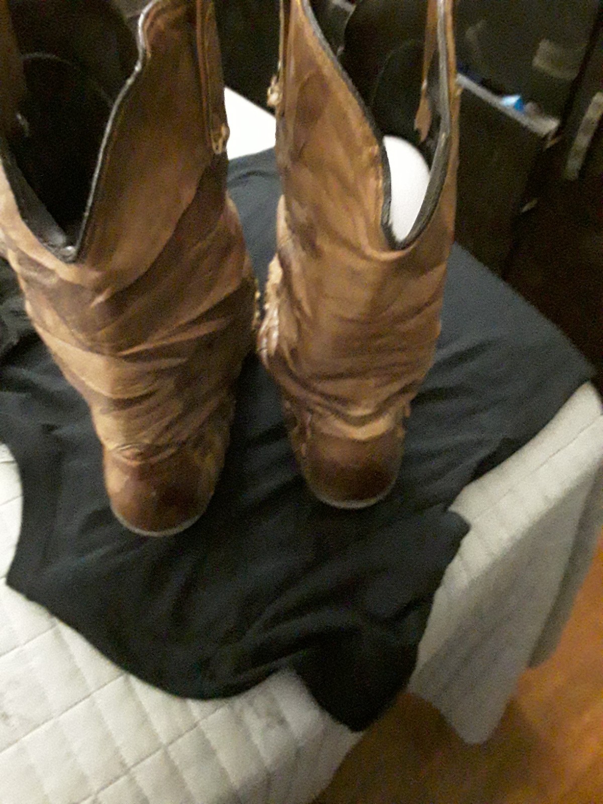 Vintage Dingo Genuine Python Snakeskin Slouch Cow… - image 4