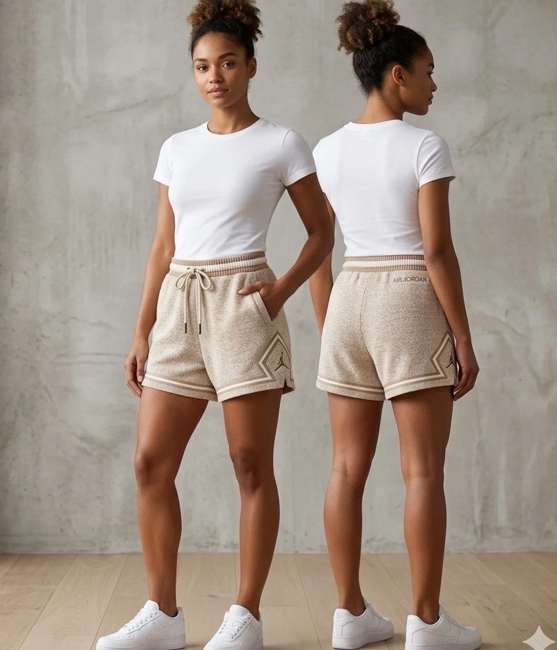 Women's Air Jordan Premium Knit Shorts in the "Sail" colorway
Opens in a new window or tab
