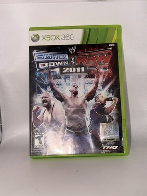 WWE SmackDown vs. Raw 2011 (Microsoft Xbox 360, 2010) No Manual