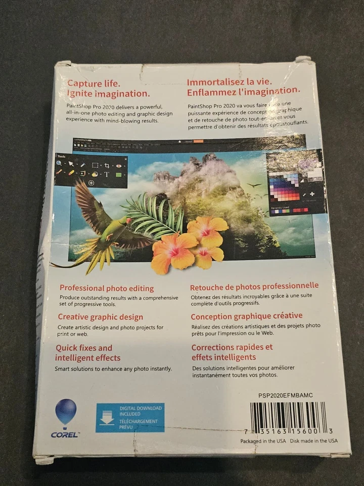 Corel Paint Shop Pro 2020 (PSP2020EFMBAMC) Photo Editing Graphic Design Software - Image 4 of 4