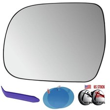 Driver Side Mirror Glass Compatible with Toyota Tacoma 2005-2015, Highlander