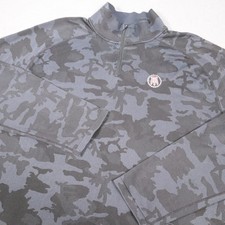 UNRL Barstool Camo 1/4 Zip Pullover Mens XL Gray Golf Stretch Performance Top