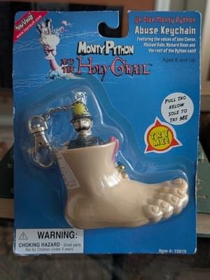 MONTY PYTHON Electronic Talking Foot Keychain 2003 Toy Vault British Comedy Art