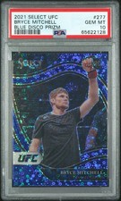 2021 Panini Select UFC Octagonside Bryce Mitchell PSA 10 Blue Disco Prizm /99 RC