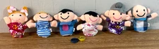 6 Finger Puppets-Plush Family Members-Kids Role-Play Figures-GDJ-A-391
