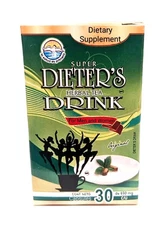 30 Tabs Super Dieter's Herbal Tea Tablets Dietary Supplement Aid Weight Loss