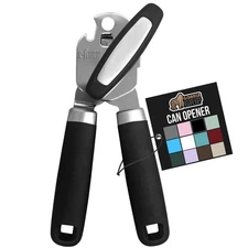 GORILLA GRIP Heavy Duty Stainless Steel Smooth Edge Manual Can Opener and Bot...
