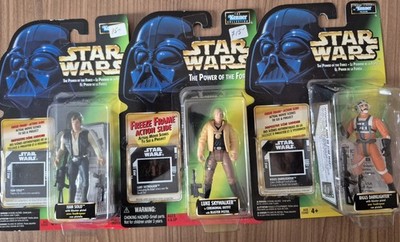 Star Wars POTF Rebel Heroes Lot   Han Solo Luke Skywalker Biggs Darklighter